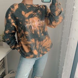 vintage bleach oversized sweatshirt